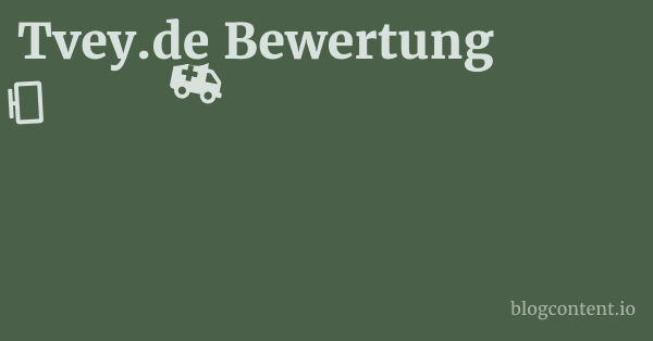 Tvey.de Bewertung 1 by Partners