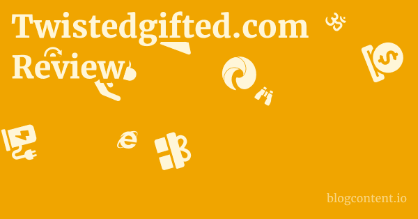 Twistedgifted.com Review 1 by Partners