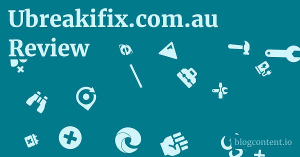 Ubreakifix.com.au Review 1 by Partners