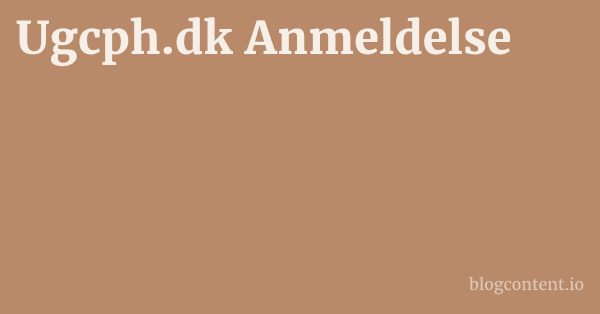 Ugcph.dk Anmeldelse 1 by Partners