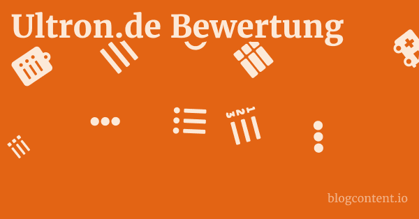 Ultron.de Bewertung 1 by Partners
