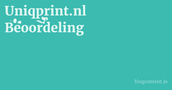 Uniqprint.nl Beoordeling 1 by Partners