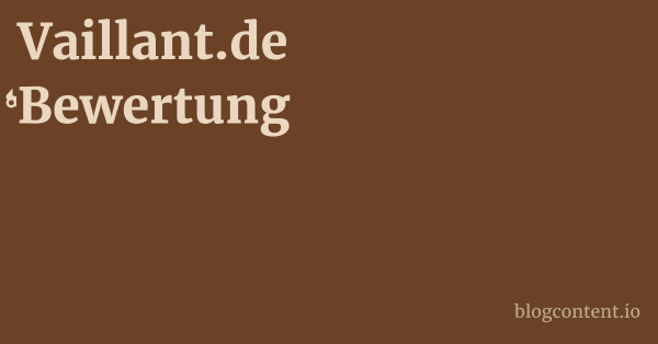 Vaillant.de Bewertung 1 by Partners