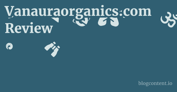 Vanauraorganics.com Review 1 by Partners