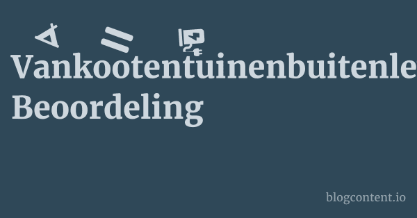 Vankootentuinenbuitenleven.be Beoordeling 1 by Partners