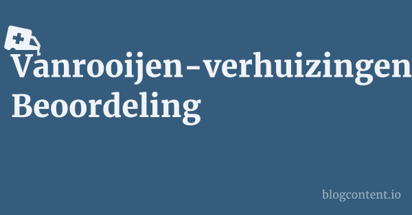 Vanrooijen-verhuizingen.nl Beoordeling 1 by Partners