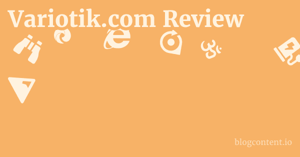 Variotik.com Review 1 by Partners