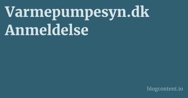 Varmepumpesyn.dk Anmeldelse 1 by Partners