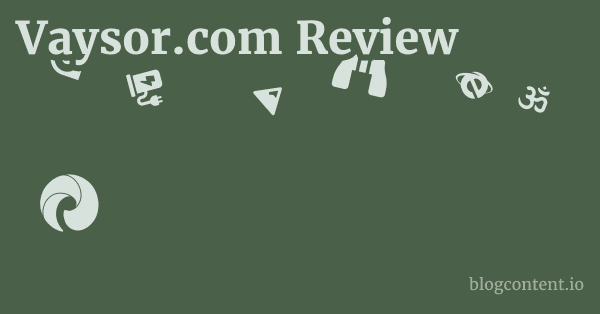 Vaysor.com Review