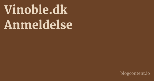 Vinoble.dk Anmeldelse 1 by Partners