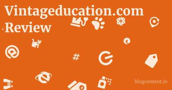 Vintageducation.com Review 1 by Partners