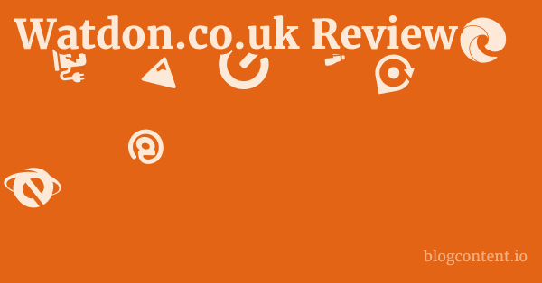 Watdon.co.uk Review 1 by Partners