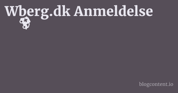Wberg.dk Anmeldelse 1 by Partners