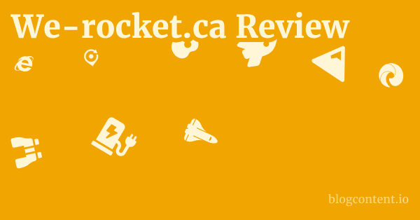 We-rocket.ca Review 1 by Partners