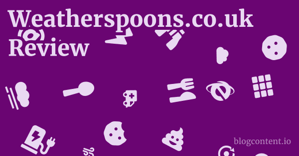 Weatherspoons.co.uk Review 1 by Partners