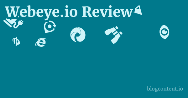 Webeye.io Review 1 by Partners