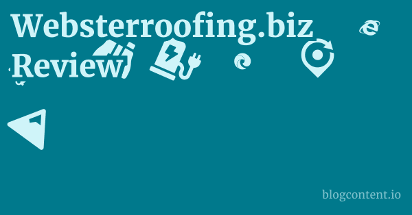 Websterroofing.biz Review 1 by Partners