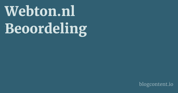 Webton.nl Beoordeling 1 by Partners
