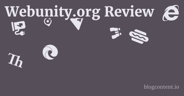 Webunity.org Review 1 by Partners