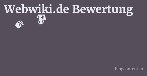 Webwiki.de Bewertung 1 by Partners