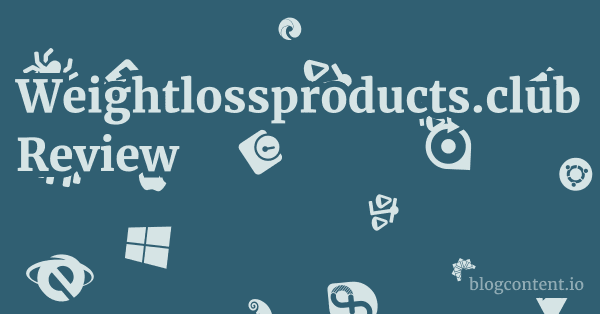 Weightlossproducts.club Review 1 by Partners