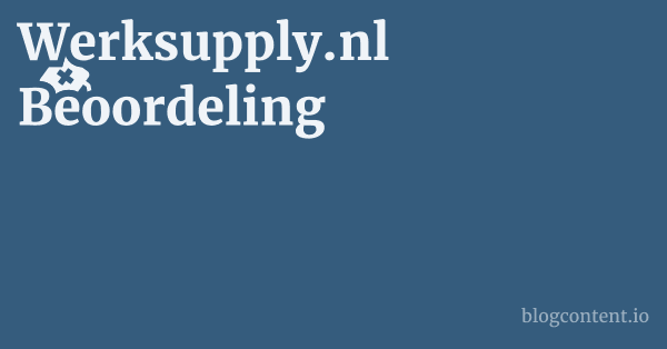 Werksupply.nl Beoordeling 1 by Partners
