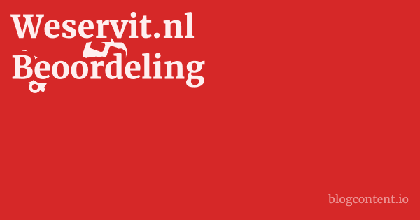 Weservit.nl Beoordeling 1 by Partners