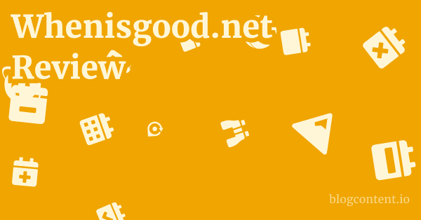 Whenisgood.net Review 1 by Partners