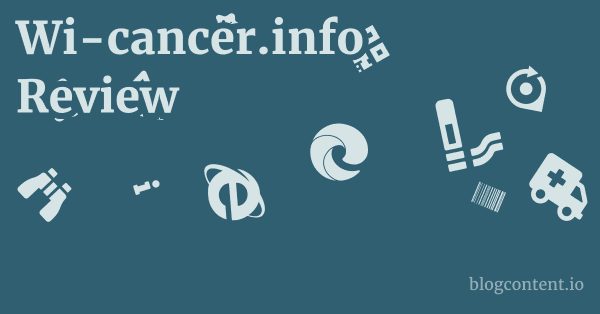 Wi-cancer.info Review 1 by Partners