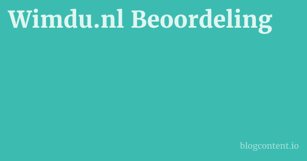 Wimdu.nl Beoordeling 1 by Partners