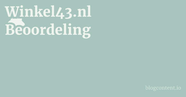 Winkel43.nl Beoordeling 1 by Partners