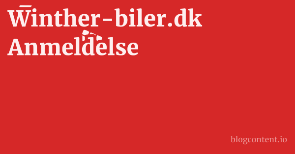 Winther-biler.dk Anmeldelse 1 by Partners