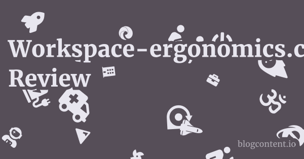 Workspace-ergonomics.co.uk Review 1 by Partners