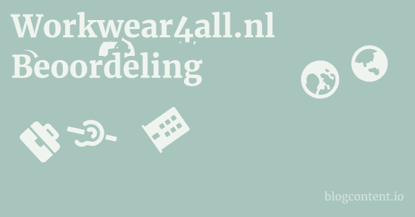 Workwear4all.nl Beoordeling 1 by Partners