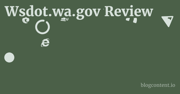 Wsdot.wa.gov Review 1 by Partners