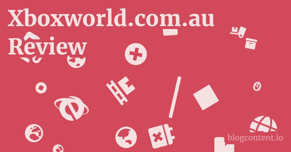 Xboxworld.com.au Review 1 by Partners