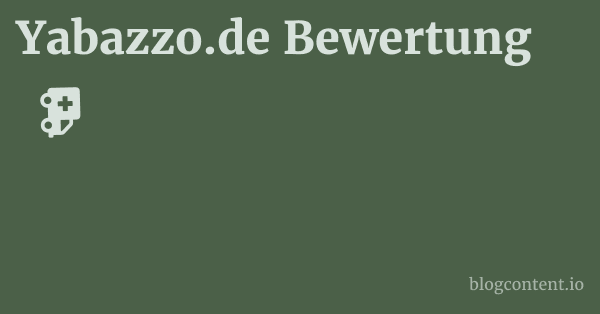 Yabazzo.de Bewertung 1 by Partners
