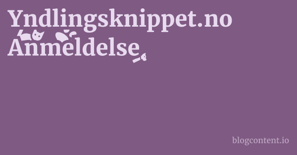 Yndlingsknippet.no Anmeldelse 1 by Partners