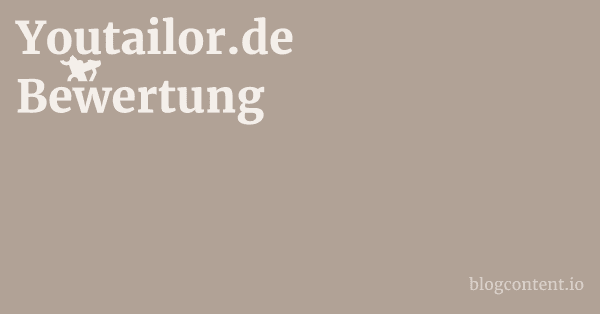 Youtailor.de Bewertung 1 by Partners
