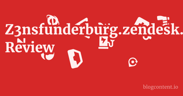 Z3nsfunderburg.zendesk.com Review 1 by Partners