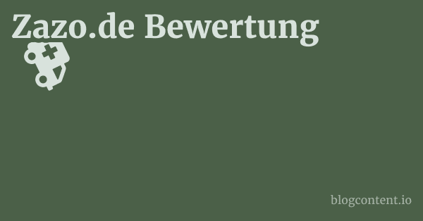 Zazo.de Bewertung 1 by Partners