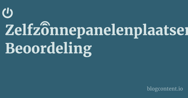 Zelfzonnepanelenplaatsen.nl Beoordeling 1 by Partners