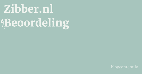 Zibber.nl Beoordeling 1 by Partners